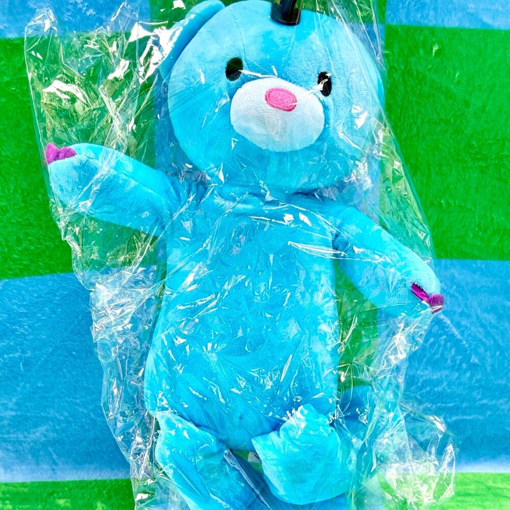 2023 A&A Global RARE Blue Bear Punk Plush SEALED